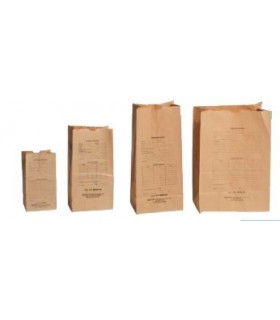 Bolsa papel pre-impresa para evidencias medianas 355x170x740mm 50Uds