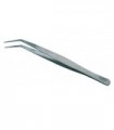 Precision Nickel Plated Tweezers with Curved Tip 16,5cm