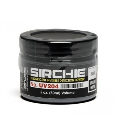 Invisible skin, clothing or object marking powders c. shiny black