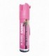 Spray de defensa a base de pimienta en color rosa con pinza