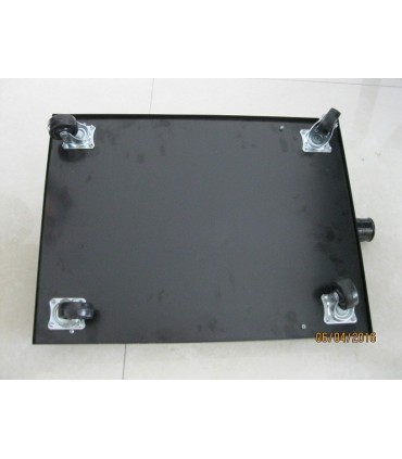 CONVEX TROLLEY INSPECTION MIRROR with INTEGRATED LIGHT