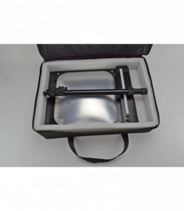 CONVEX TROLLEY INSPECTION MIRROR with INTEGRATED LIGHT