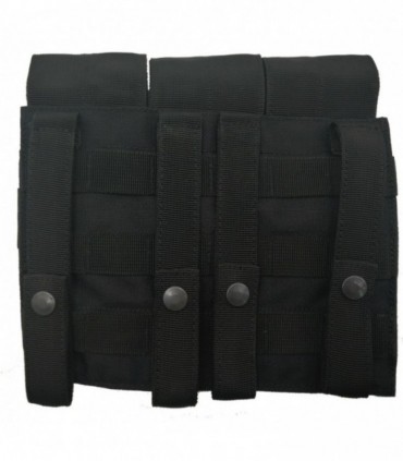 Funda universal PORTA-CARGADOR TRIPLE de ARMA LARGA con SISTEMA MOLLE