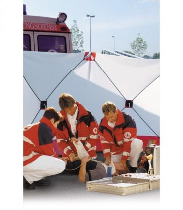 MAMPARA de PRIVACIDAD de HERIDOS y ACCIDENTES  en vía pública 7,2 x 1,8m