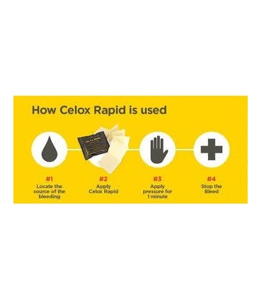 CELOX-RAPID 7,6cm x 1,5m bandage with coagulant (1Ud)