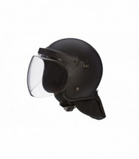 Antiriot Helmet with 4mm Visor and Folding Nape of the Neck