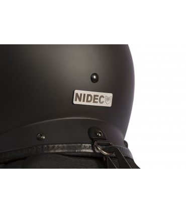 CASCO ANTI-DISTURBIOS con VISERA TRANSPARENTE de 4mm.+ NUCA Plegable Ignífuga de 10mm