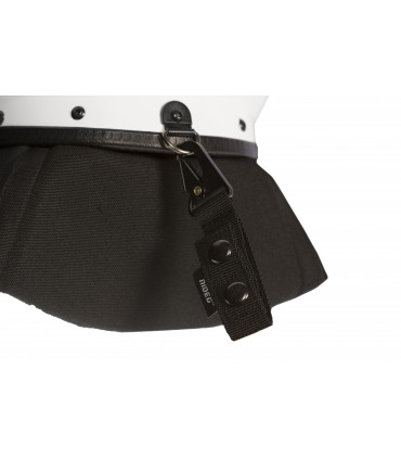 CASCO ANTI-DISTURBIOS con VISERA TRANSPARENTE de 4mm.+ NUCA Plegable Ignífuga de 10mm