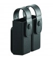Double polymer magazine holster with retention