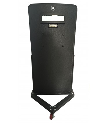 Escudo balístico 1250x600mm NIJ IV con ventana + iluminación LED + ruedas