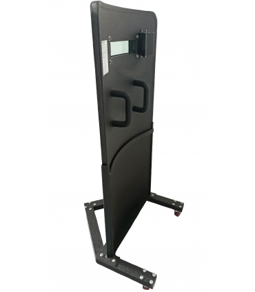 Escudo balístico 1250x600mm NIJ IV con ventana + iluminación LED + ruedas