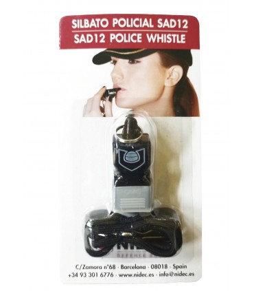 SILBATO policial de hasta 150dB de potencia sin bola interior. RESISTENTE al AGUA
