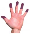 Visible skin reactive powders (black to lilac)