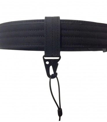 Kevlar coiled cable for handgun attachment