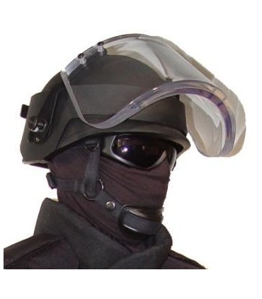 Ballistic Face Shield NIJ IIIA for BALISTIC helmets without RAILS