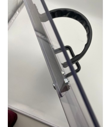 Reinforced Polycarbonate Riot Shield - 110x60x0,4 cm