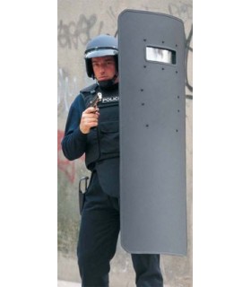 Escudo Balístico 1100x600mm NIJ IIIA con ventana + iluminación LED