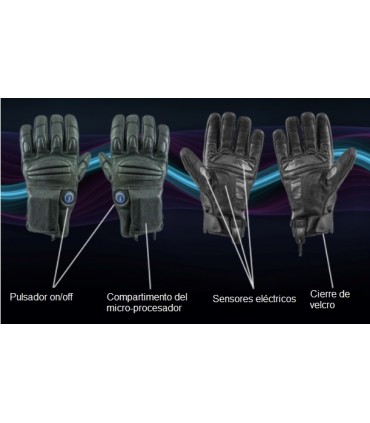 Electro-sensorial Police "PRO" gloves for control & arrest