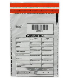 Pre-printed small plastic bag + self-sealing evidence 19x26cm