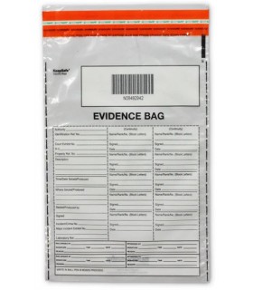 Pre-printed plastic medium bag + self-sealing evidence 25x42cm