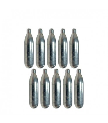 12gr CO2 cartridges for pepper ball pistols. Pack of 10 Uts.