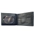 POLICE WALLET with OVAL BADGE shape & 2 COMPARTMENTS for NOTES & CARDS