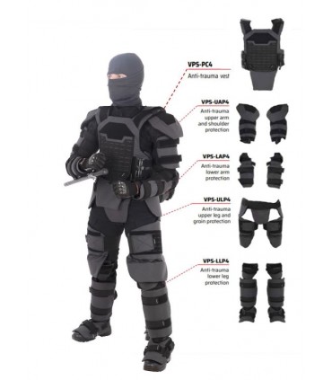 Traje antidisturbios GAL con protección VPAM 2004 W3