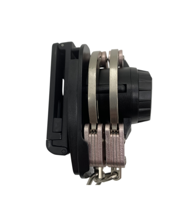 Quick-release Handcuff Holder with adjustable belt clip