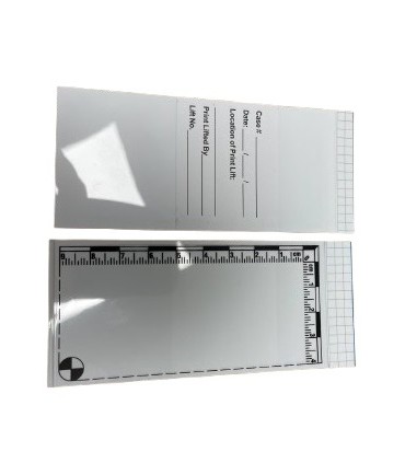 Fingerprint Transparent lifter 5x11,5cm. Pack 25uts