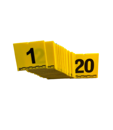 Numbered Bipods 1-20 for Photographic Identification of Evidence