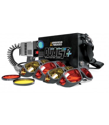 PISTOLA LASER de INVESTIGACIÓN DUAL77+, 8Watt en 532nm y 445NM