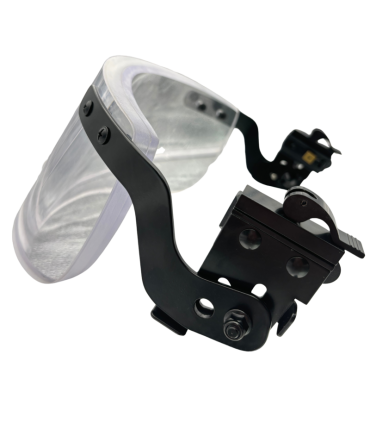 Ballistic Face Shield NIJ IIIA for helmets with rails ACH