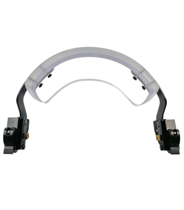 Ballistic Face Shield NIJ IIIA for helmets with rails ACH