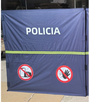 Accident Privacy Screen in the scene - 2 x 2m