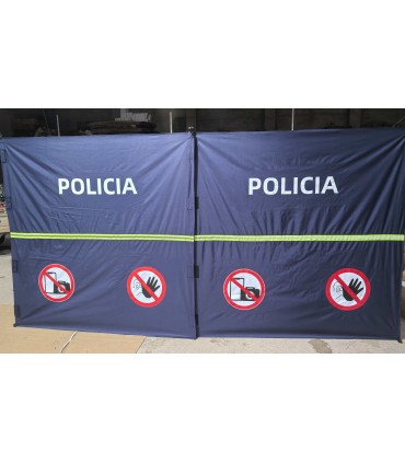 PARAPETO de PRIVACIDAD de HERIDOS y ACCIDENTES  en vía pública 2 x 2m