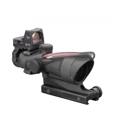Visor TRIJICON ACOG 4x32 ilum. dual ret. crosshair roja+rmr