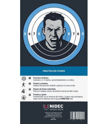 SPRAY INERTE del SPR10/11 para ENTRENAMIENTO. Chorro balístico