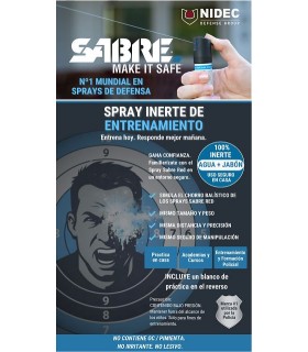 SPRAY INERTE del SPR10/11 para ENTRENAMIENTO. Chorro balístico