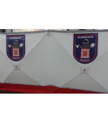 MAMPARA de PRIVACIDAD de HERIDOS y ACCIDENTES  en vía pública 7,2 x 1,8m