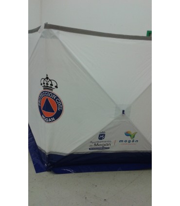 MAMPARA de PRIVACIDAD de HERIDOS y ACCIDENTES  en vía pública 7,2 x 1,8m