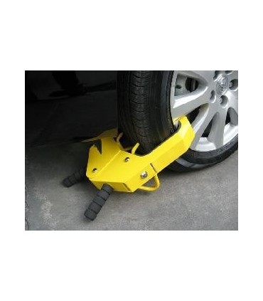 Inmovilizador "cepo" tipo PINZA para COCHES, MOTOS y MICRO-COCHES con ruedas de 5 a 38cm de ancho.