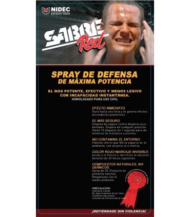Defense Pepper Spray 22ml STREAM - SABRE RED - Approved