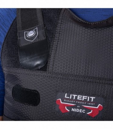 Chaleco antibalas NIDEC modelo LITEFIT nivel NIJ IIIA