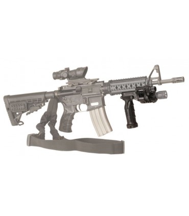 delantera fija con linterna táctica