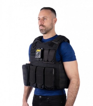 TACTICAL exterior carrier with MOLLE system for bulletproof plates