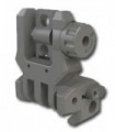 Rear low profile flip-up sight for picatinny rail