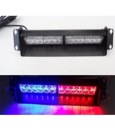 Piloto lanza-destello LED Azul/Rojo para parabrisas