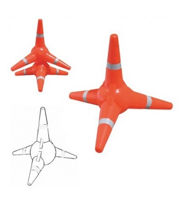 Road Marking Reflective Tetrapod 35cm high