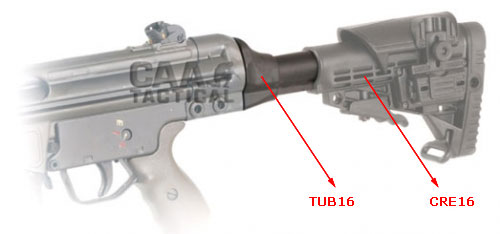 Tubo de interior de culata CRE16 para AK47/74 Stamped y compat.
